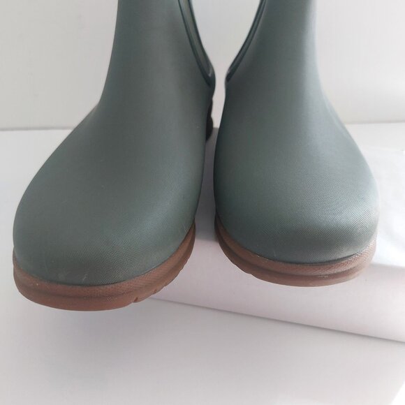 Bogs Sweet Pea Rain Boots Women’s Size 9 Sage Green Waterproof Slip On Ankle - Picture 11 of 13